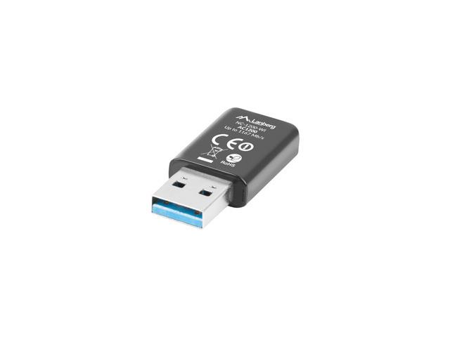 Dvojpásmová bezdrôtová sieťová karta Lanberg USB AC1200 s 2 internými anténami